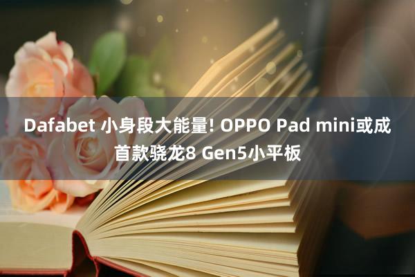 Dafabet 小身段大能量! OPPO Pad mini或成首款骁龙8 Gen5小平板