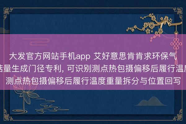 大发官方网站手机app 艾好意思肯肯求环保气体绝缘环网柜温度场掂量生成门径专利, 可识别测点热包摄偏移后履行温度重量拆分与位置回写