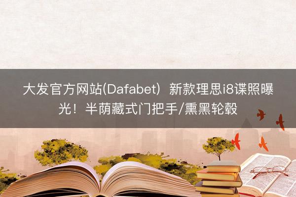 大发官方网站(Dafabet)  新款理思i8谍照曝光！半荫藏式门把手/熏黑轮毂