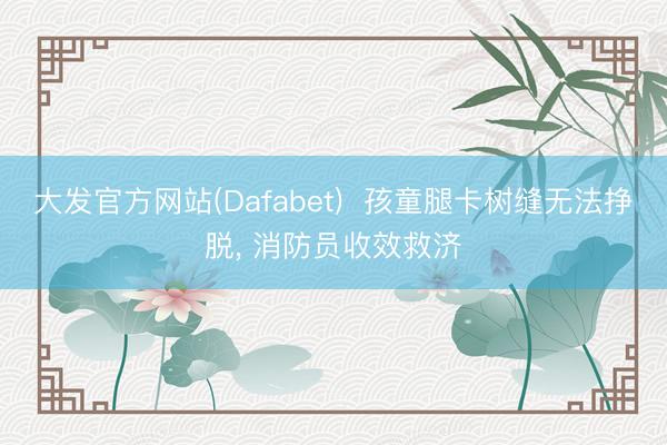 大发官方网站(Dafabet)  孩童腿卡树缝无法挣脱， 消防员收效救济